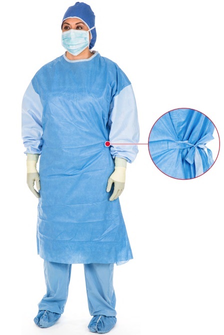 Gown Surgical Impervious Breathable with Towel S .. .  .  